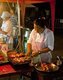 Thailand: Kebab vendor at the Sunday Market next to the railway station, Trang Town, Trang Province, southern Thailand